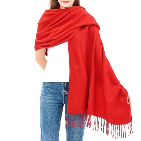 Alpine Swiss Womens Shawl Evening Wrap Pashmina Large Scarf Fringe Cape Poncho - Picture 3 of 7